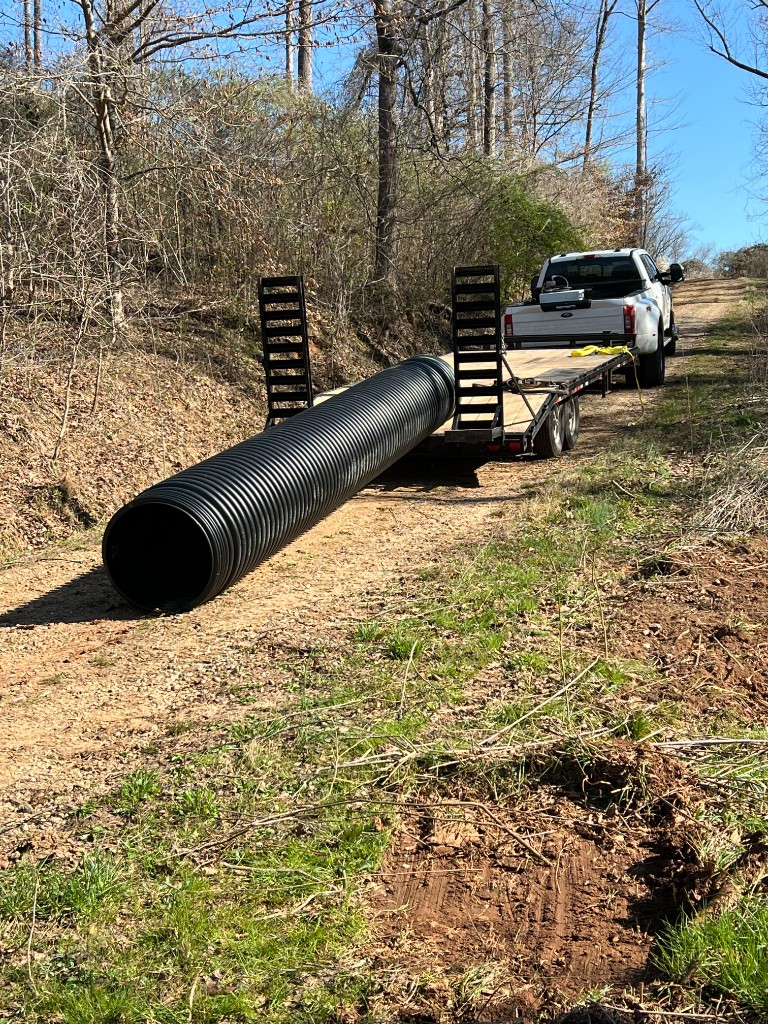Large raised garden bed built with pressure treated lumber